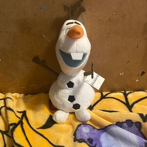 Frozen ll Disney Olaf Plush Doll - White Holographic Snowflake Detail